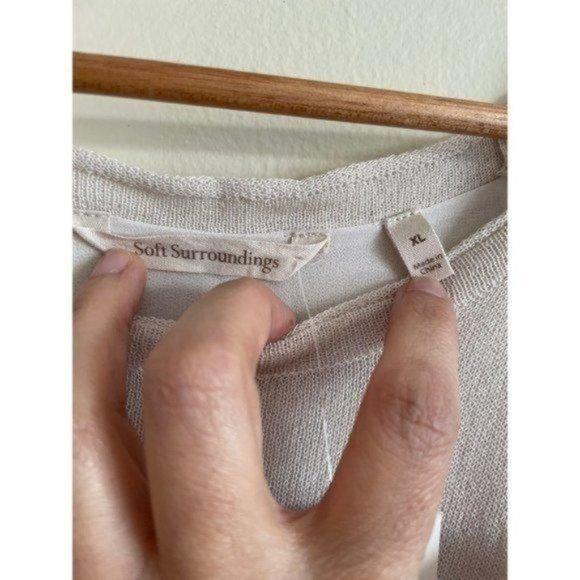 NWT Soft Surroundings Scoop Neck Tunic Knit Top - Picture 3 of 6
